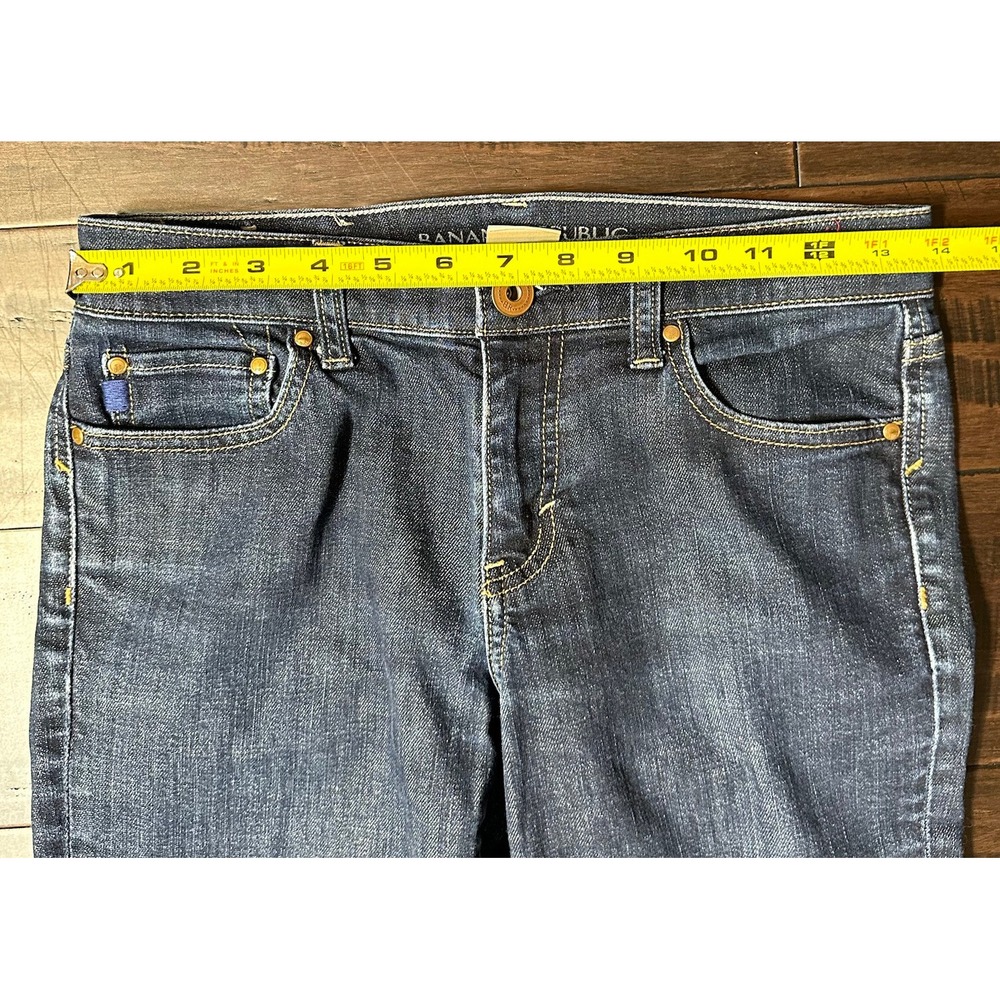 Banana Republic Boot Cut Womens Jeans Size 26 Dark Wash Bootcut 27 x 31 - Picture 4 of 8